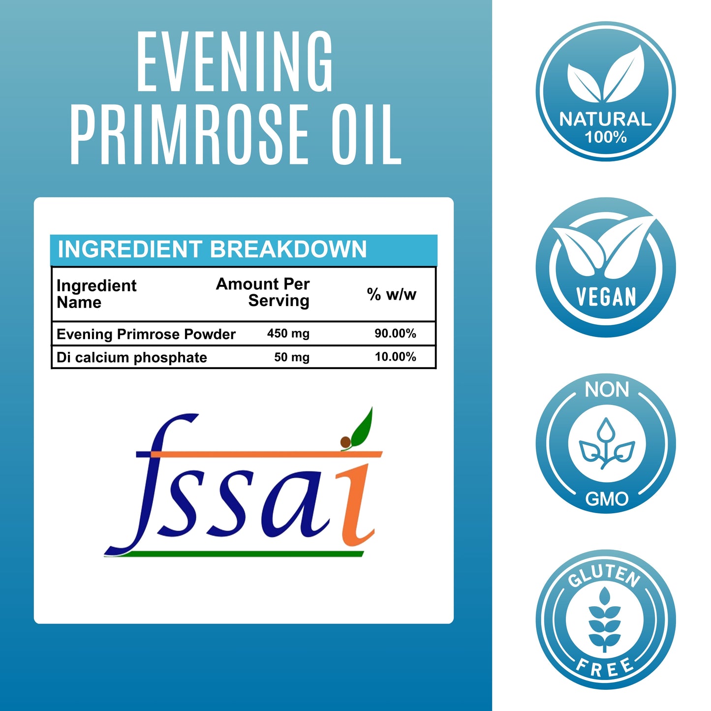 Evening Primrose Oil - 500 mg