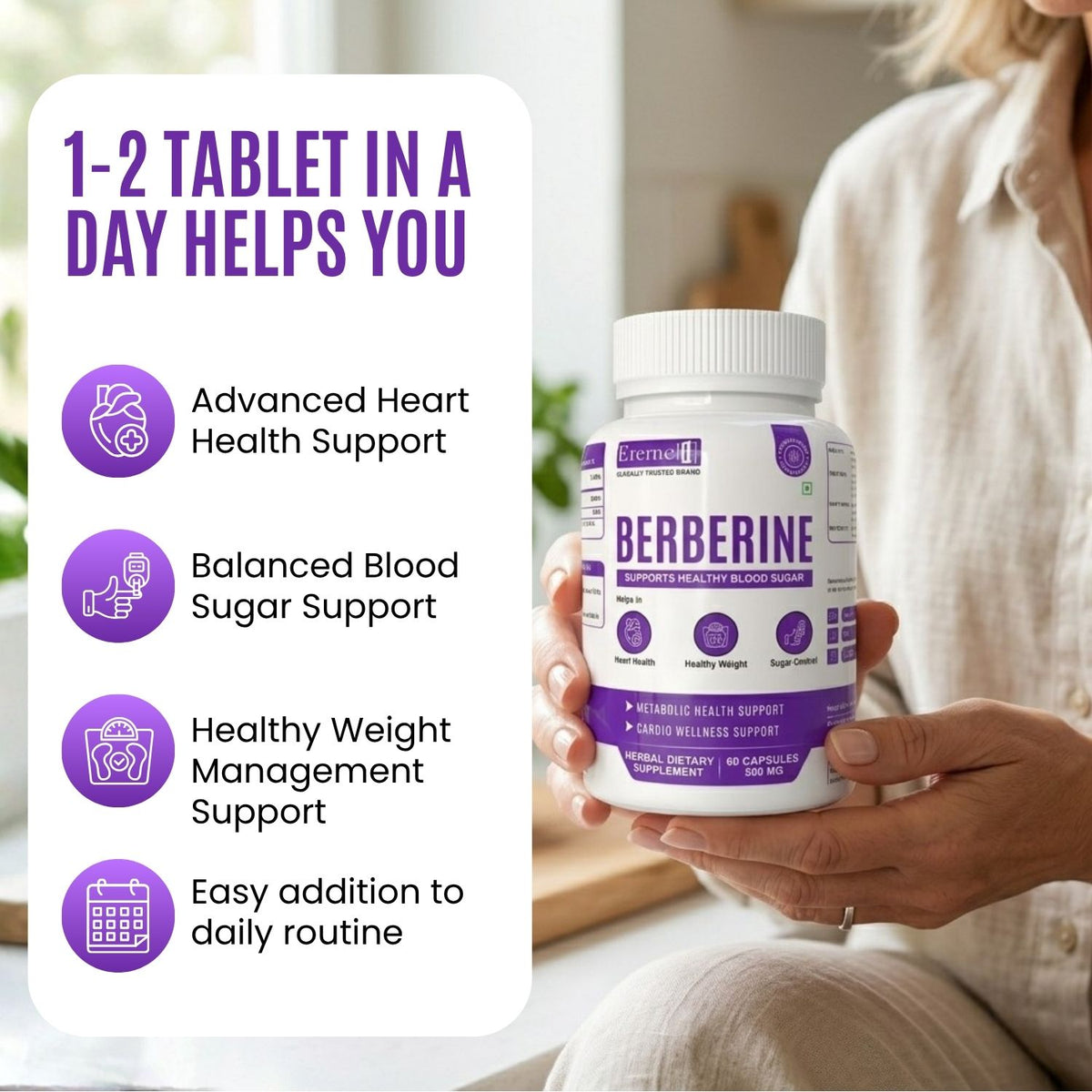 Berberine 500 mg – Blood Sugar & Metabolic Support
