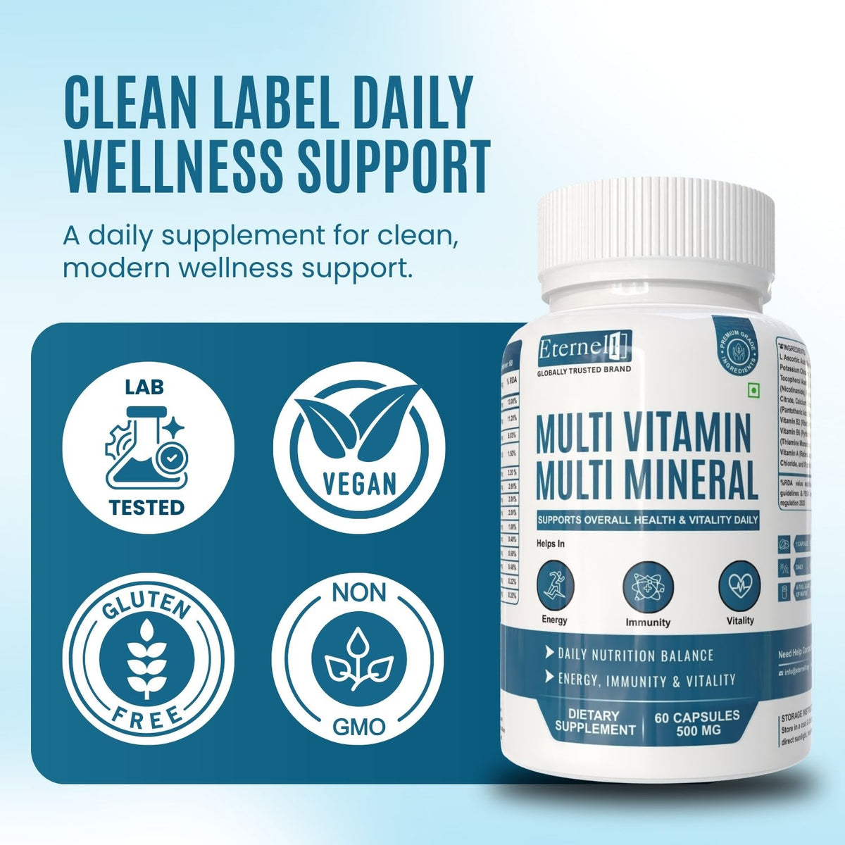 Multivitamins Tablets 500 mg – Daily Wellness Support