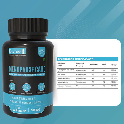Menopause Care 500 mg - Hormonal Balance Support