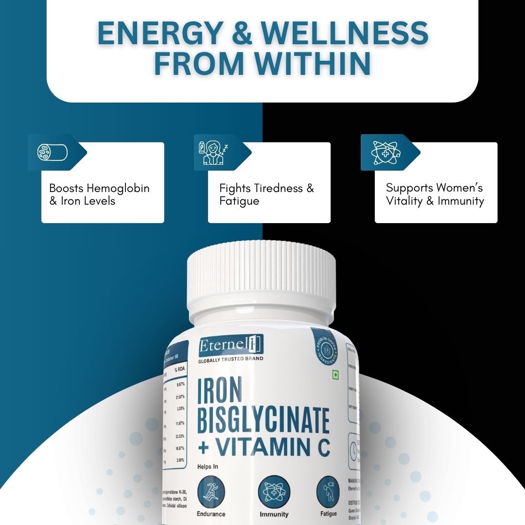 Iron Bisglycinate (Female) 300 mg – Women’s Iron Support