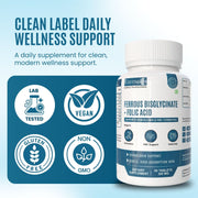 Ferrous bisglycinate + Folic acid Table - 300mg Supplement
