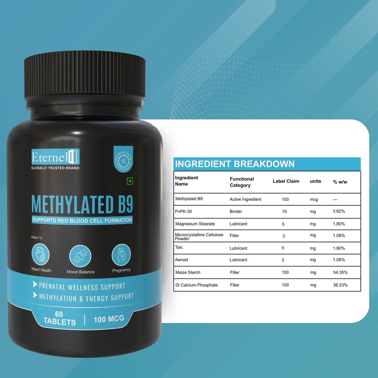 Methylated B9 Tablet - 100mcg