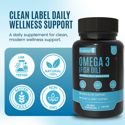 Omega-3 Fish Oil Capsules 500 mg – Heart & Brain Support