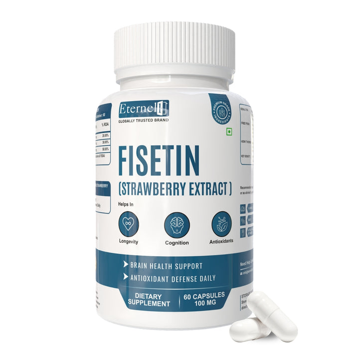 Fisetin (Strawberry Extract) 100 mg  – Anti-Aging & Cellular Health
