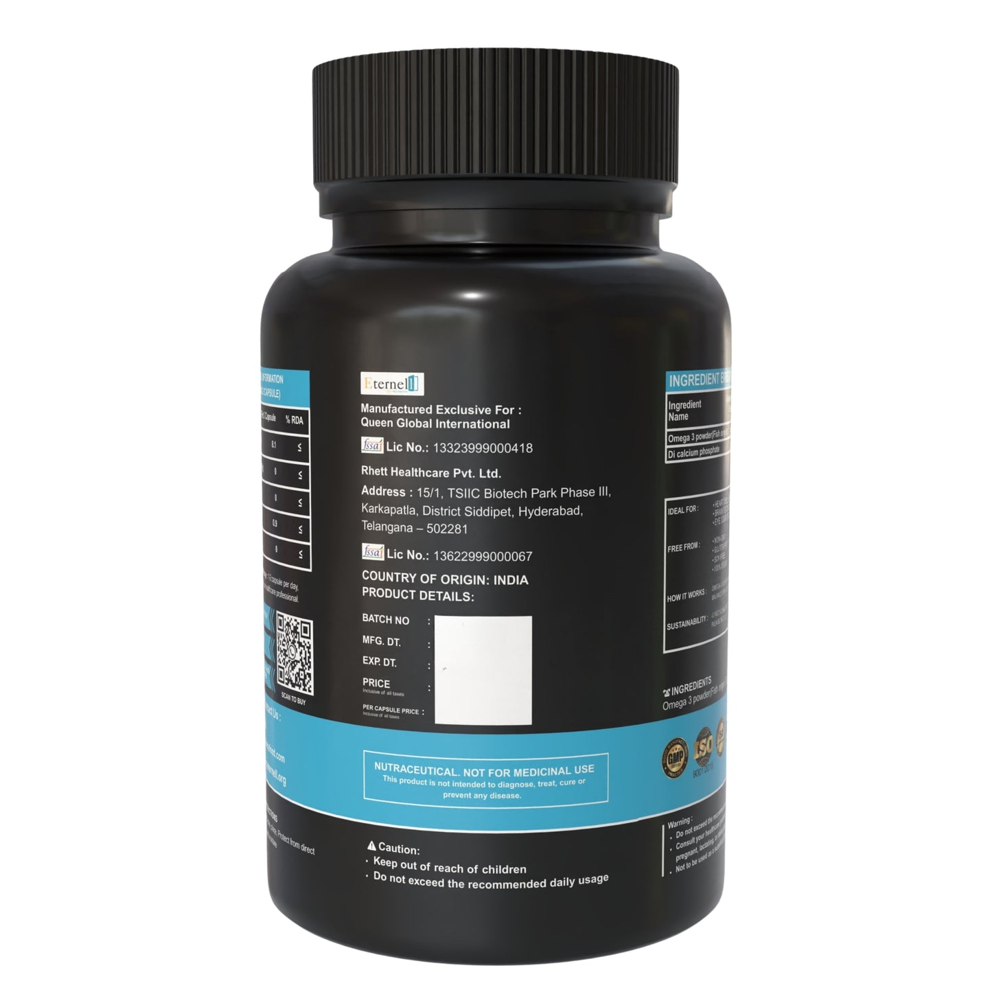 Omega-3 Fish Oil Capsules 500 mg – Heart & Brain Support
