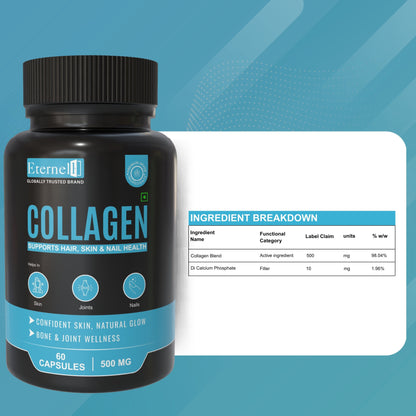 Collagen 500 mg – Skin, Hair & Anti-Aging Support