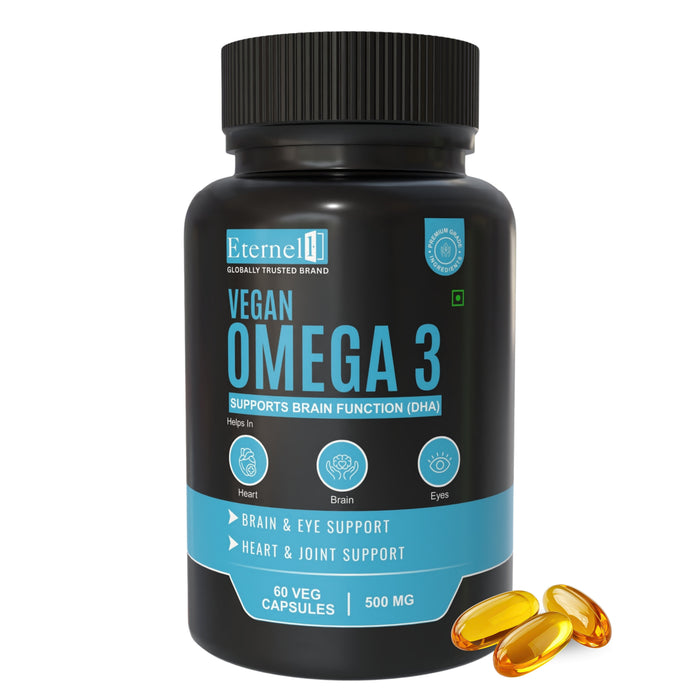 Vegan Omega-3 Veg Capsules 500 mg – Plant-Based Heart Support