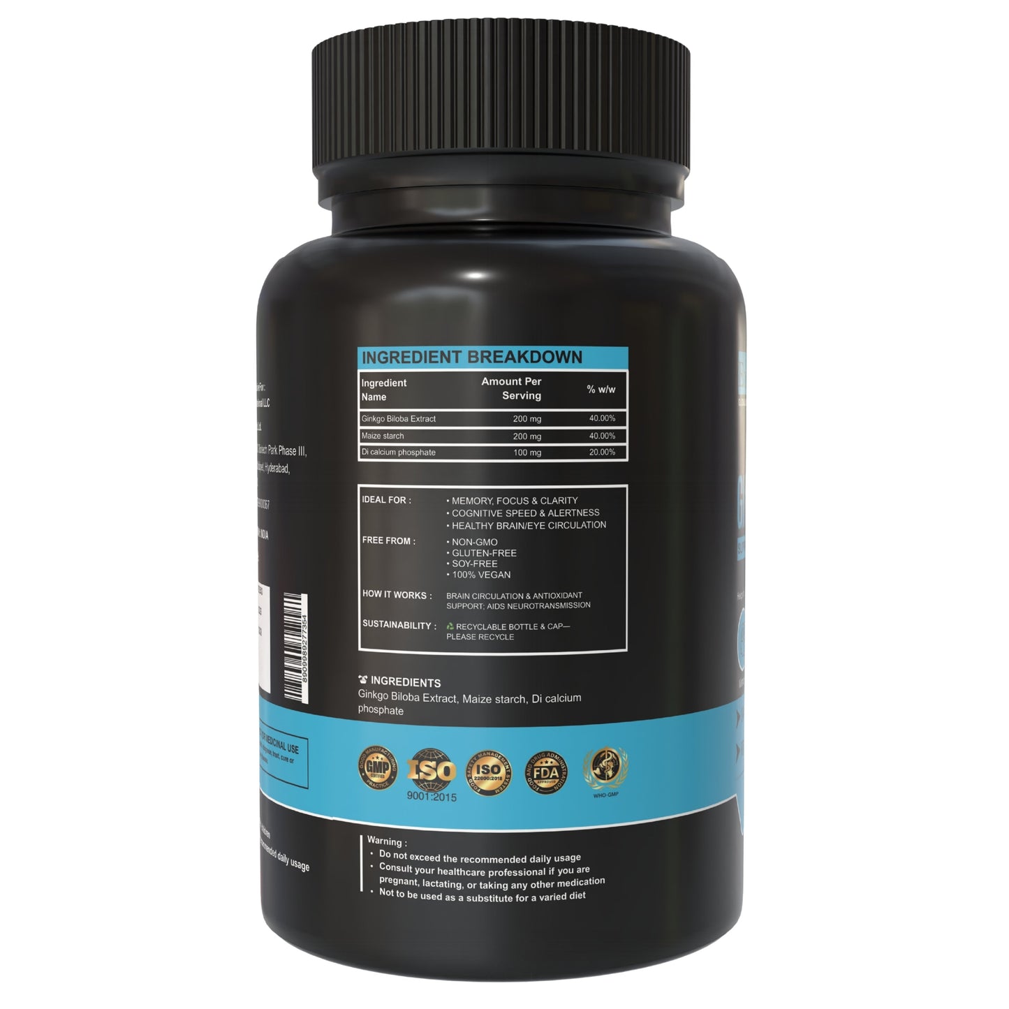Ginkgo Biloba - 500 mg