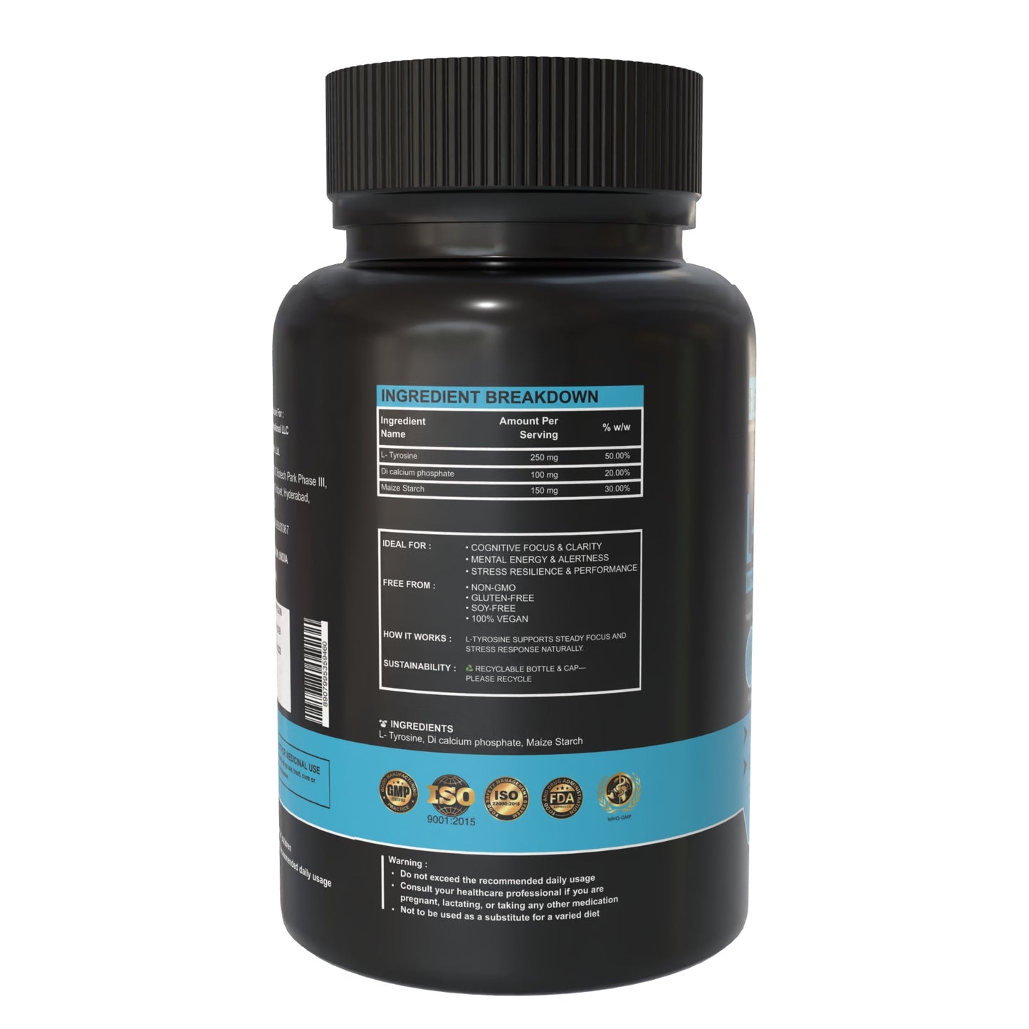 L-Tyrosine - 500 mg