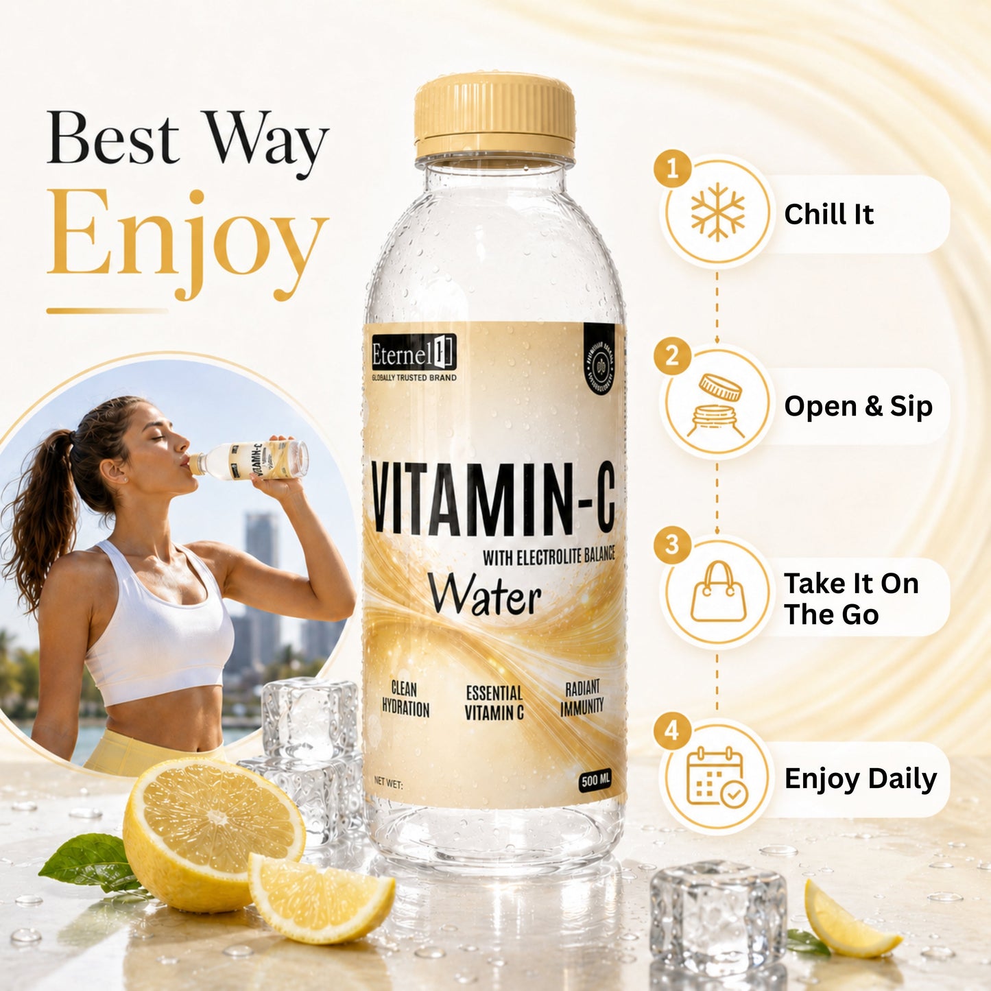 Vitamin C With Electrolite Balance Water - 500 ml