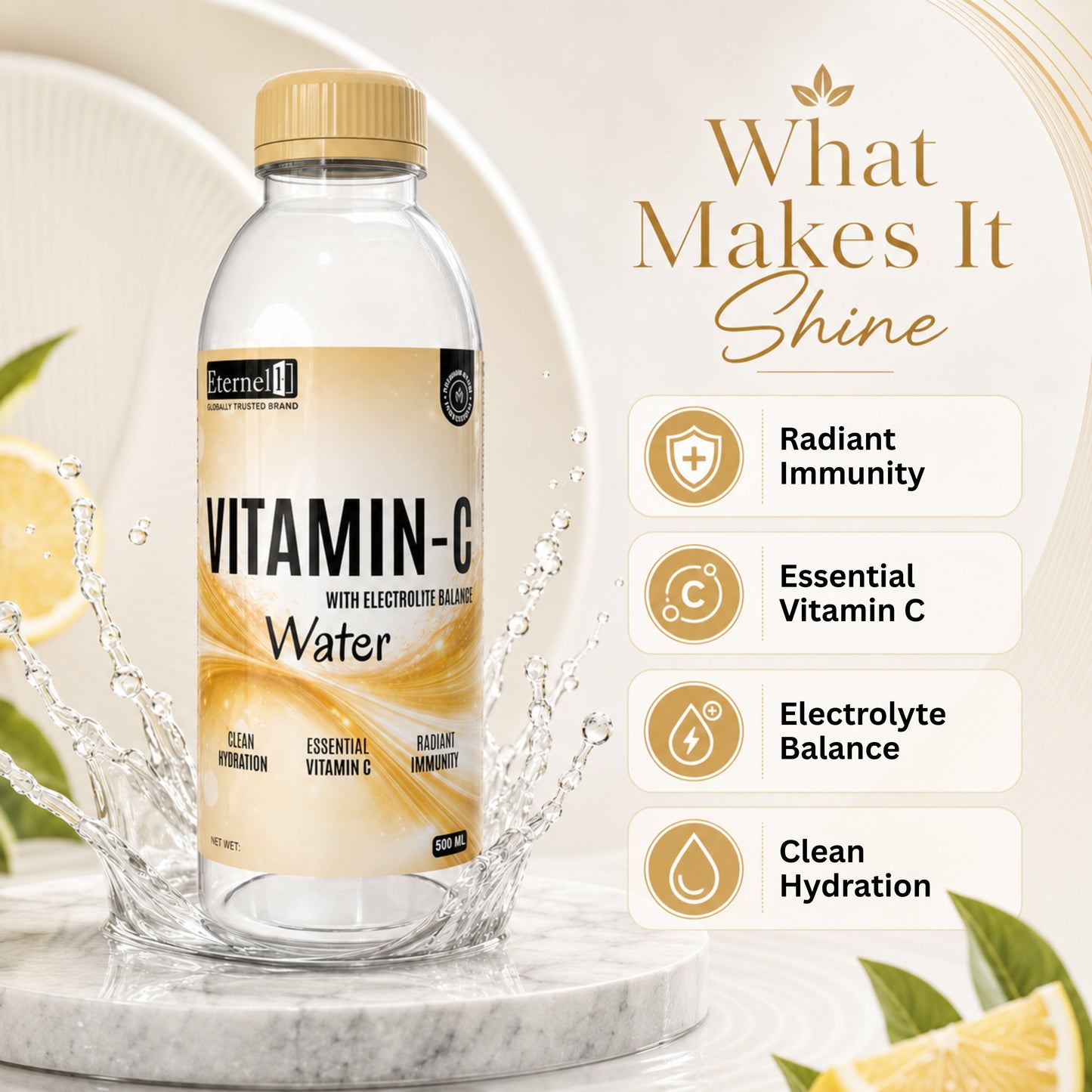 Vitamin C With Electrolite Balance Water - 500 ml