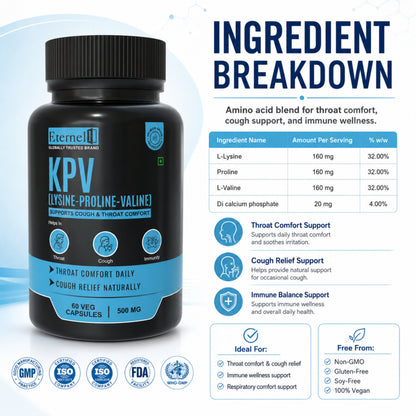KPV (Lysine - Proline - Valine) - 500mg Capsule