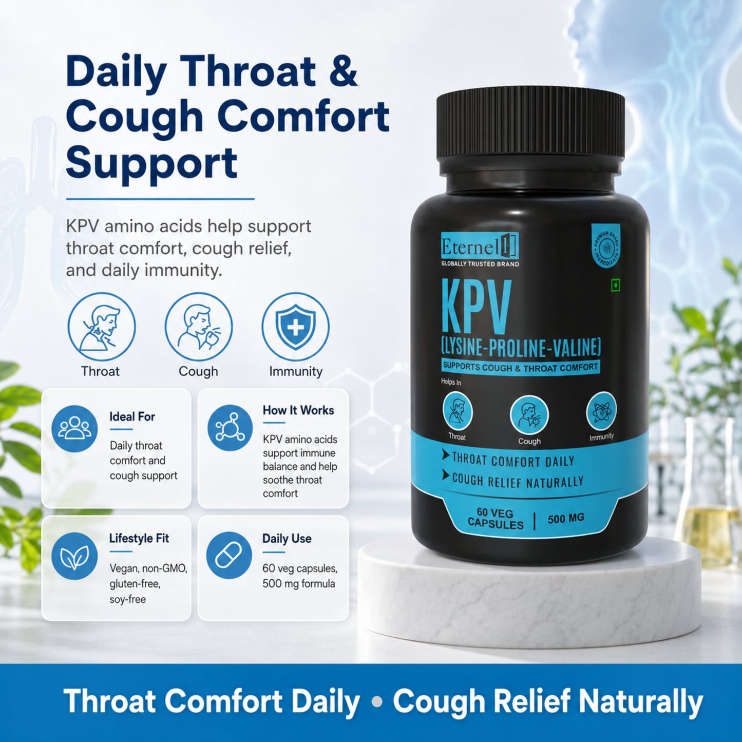 KPV (Lysine - Proline - Valine) - 500mg Capsule