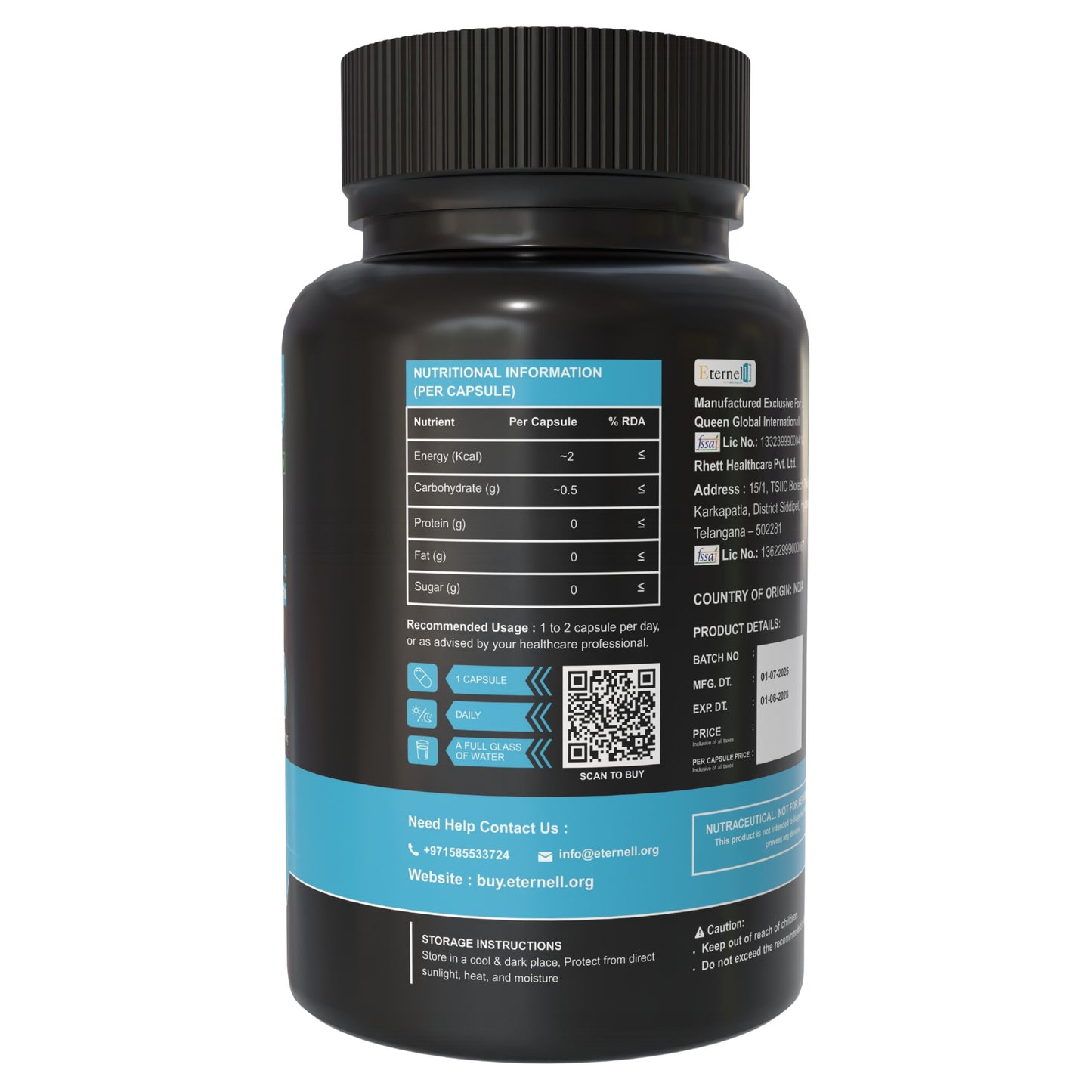NAD+ Capsules 500 mg – Cellular Energy & Longevity