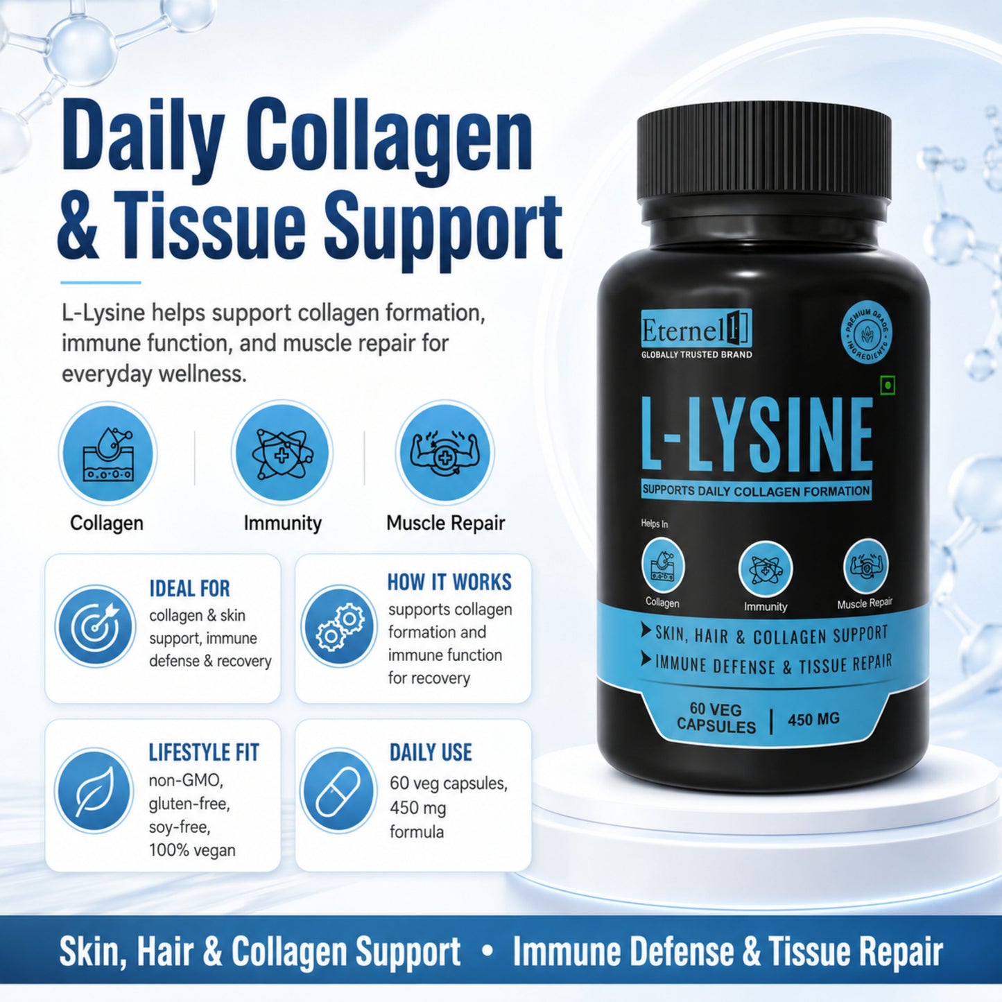 L-LYSINE - 500mg Capsules