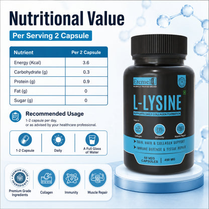 L-LYSINE - 500mg Capsules