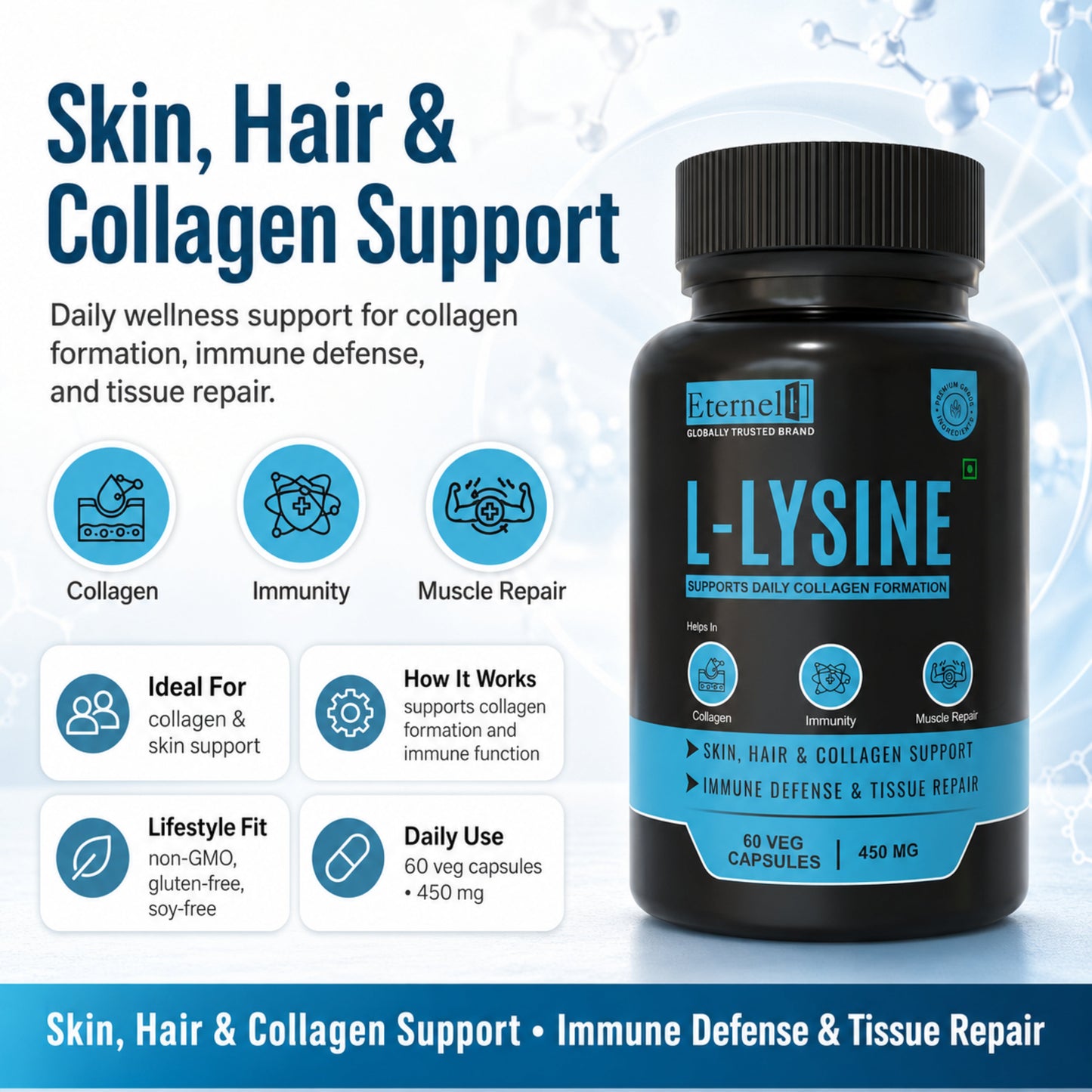 L-LYSINE - 500mg Capsules