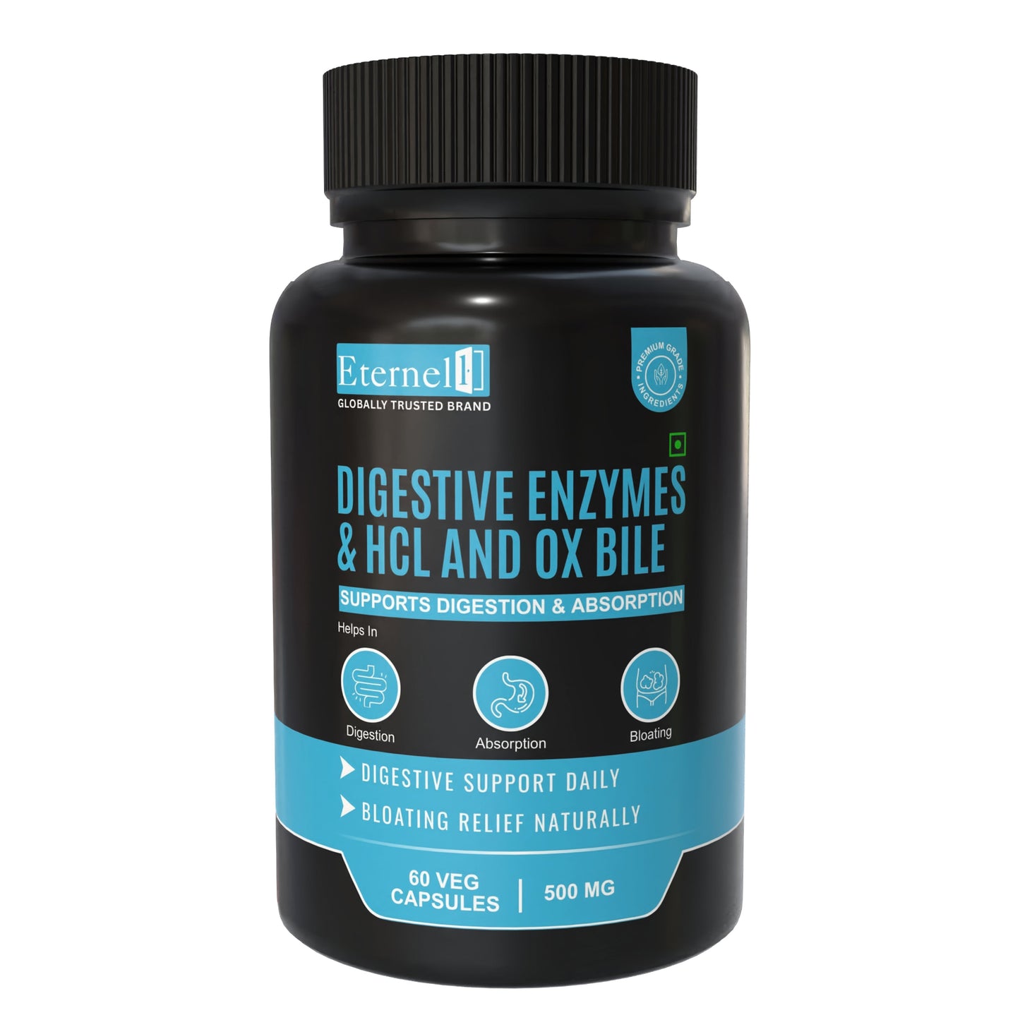 Digestive Enzymes with HCl & Ox Bile – Gut & Digestion Support