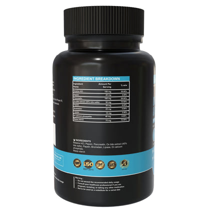 Digestive Enzymes with HCl & Ox Bile – Gut & Digestion Support