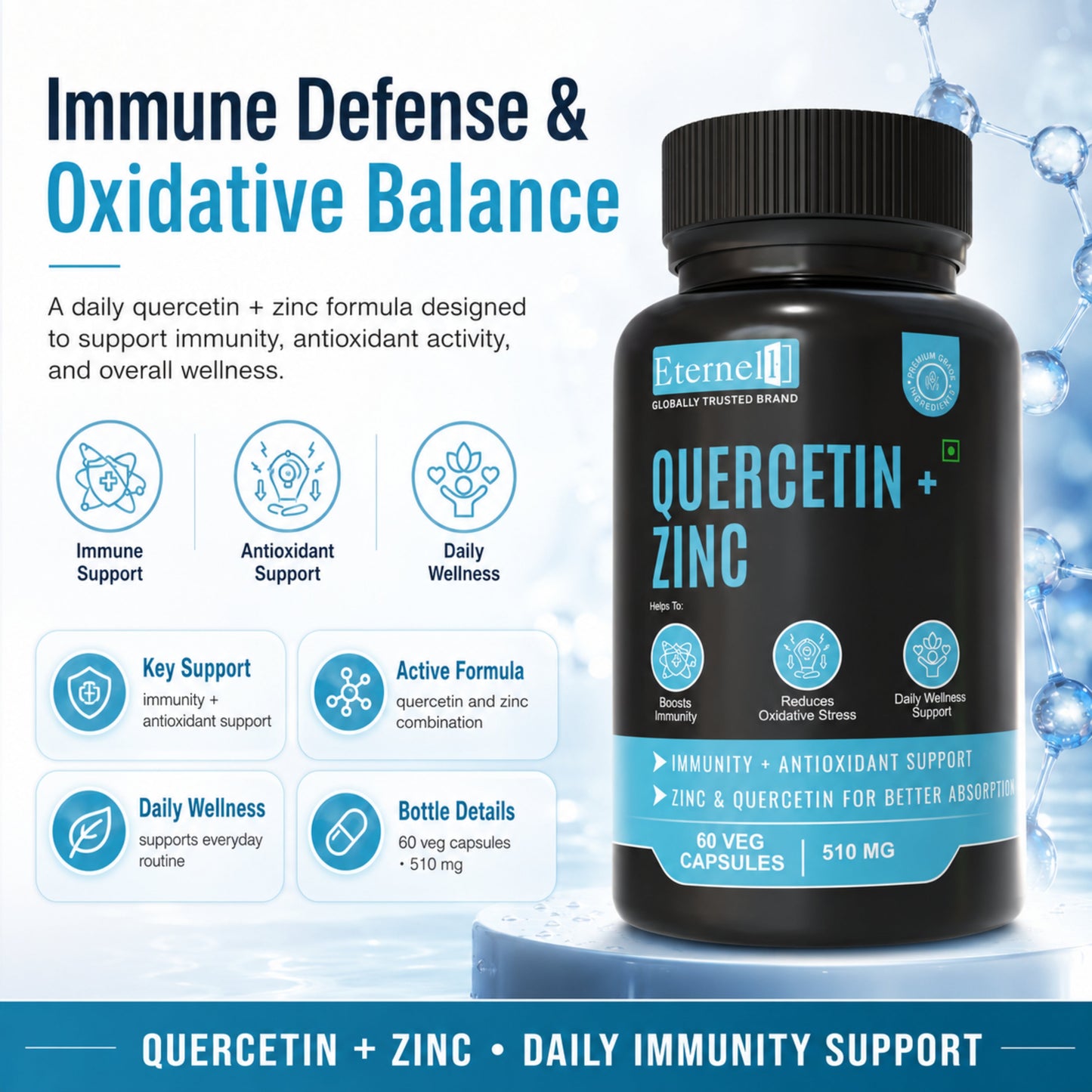 QUERCETIN + ZINC Capsule - 510mg