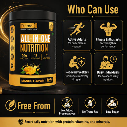 All In One Nutritional Shake Powder(Mango) - 500 g