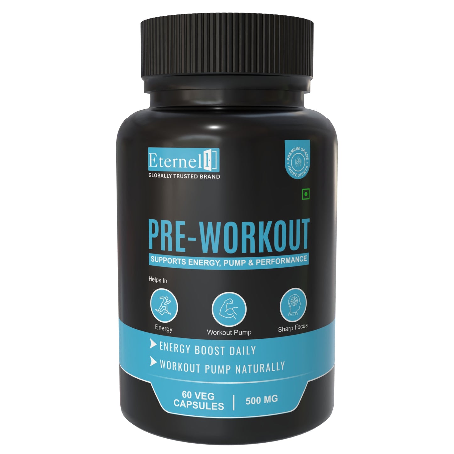Pre Workout - 500 mg Capsules – Energy & Focus Support