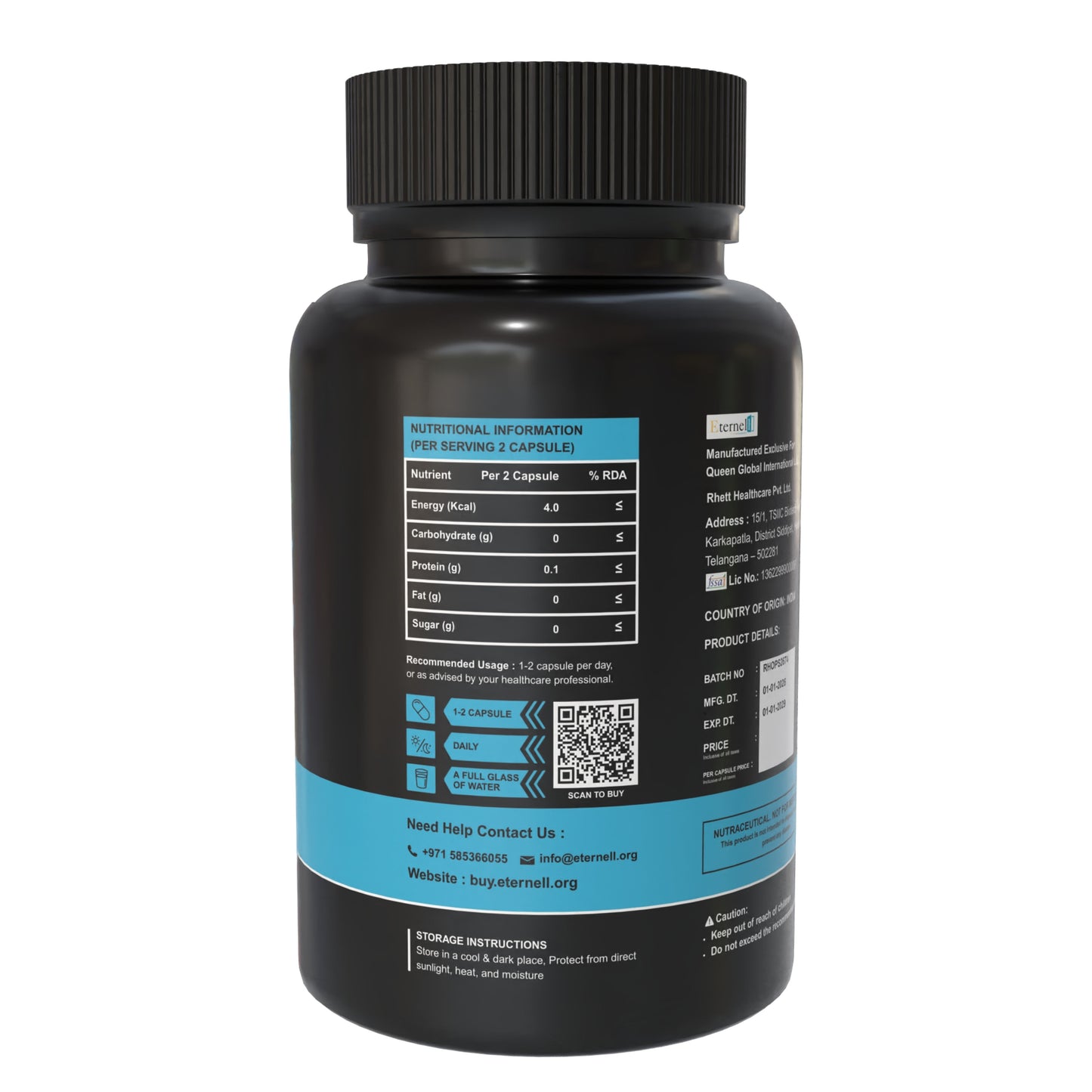 Pre Workout - 500 mg Capsules – Energy & Focus Support