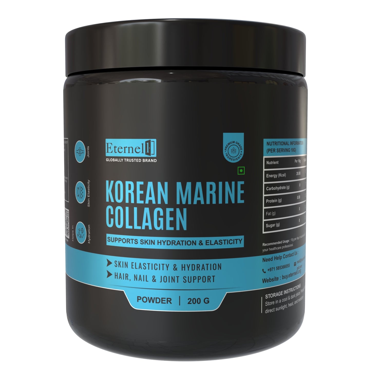 Korean Marine Collagen Powder 200 g - Skin, Hair & Anti-Aging Support