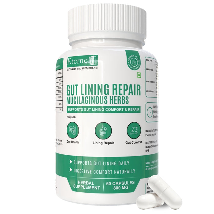 GUT LINING REPAIR MUCILAGINOUS HERBS Capsules – Digestive & Gut Health Support