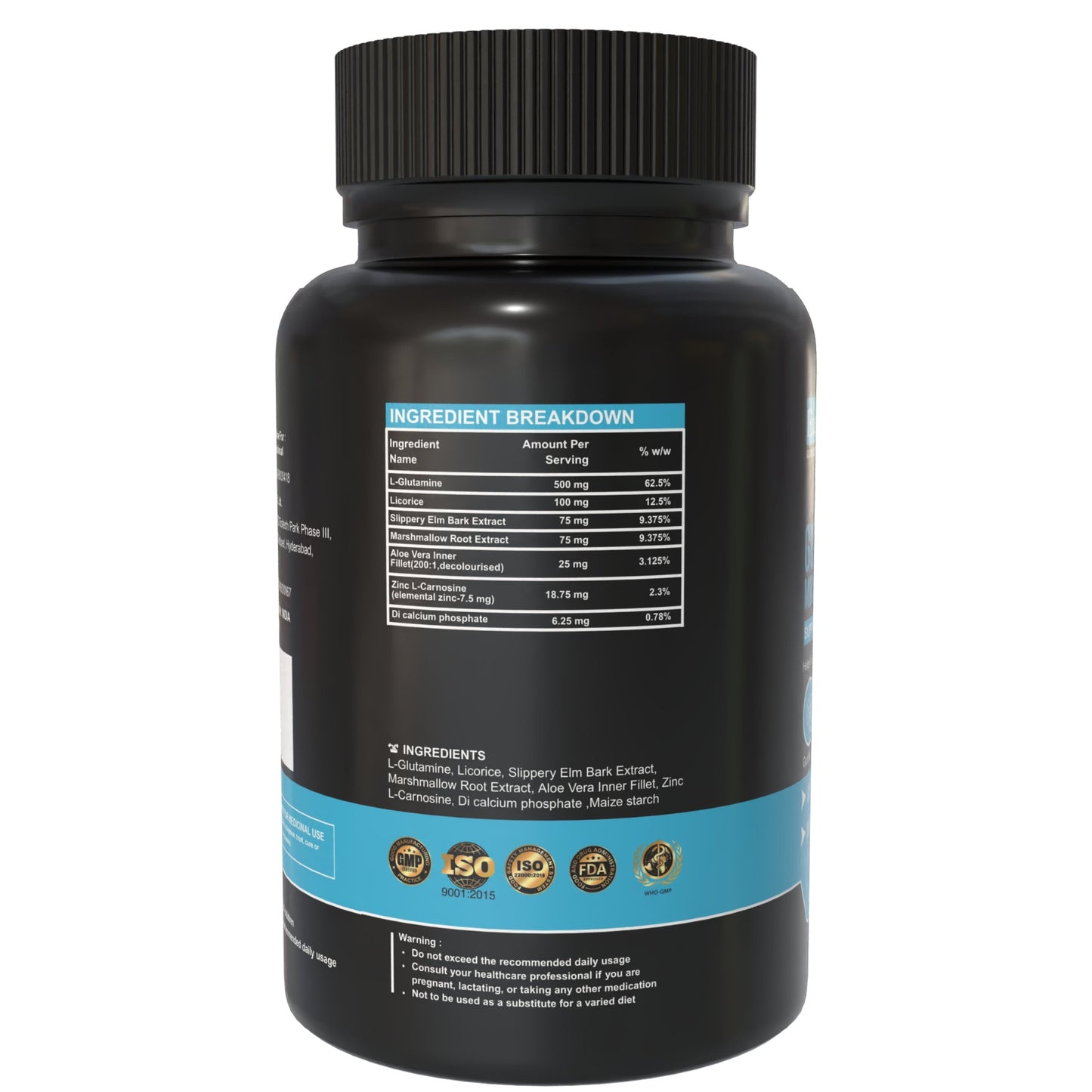 GUT LINING REPAIR MUCILAGINOUS HERBS Capsules – Digestive & Gut Health Support