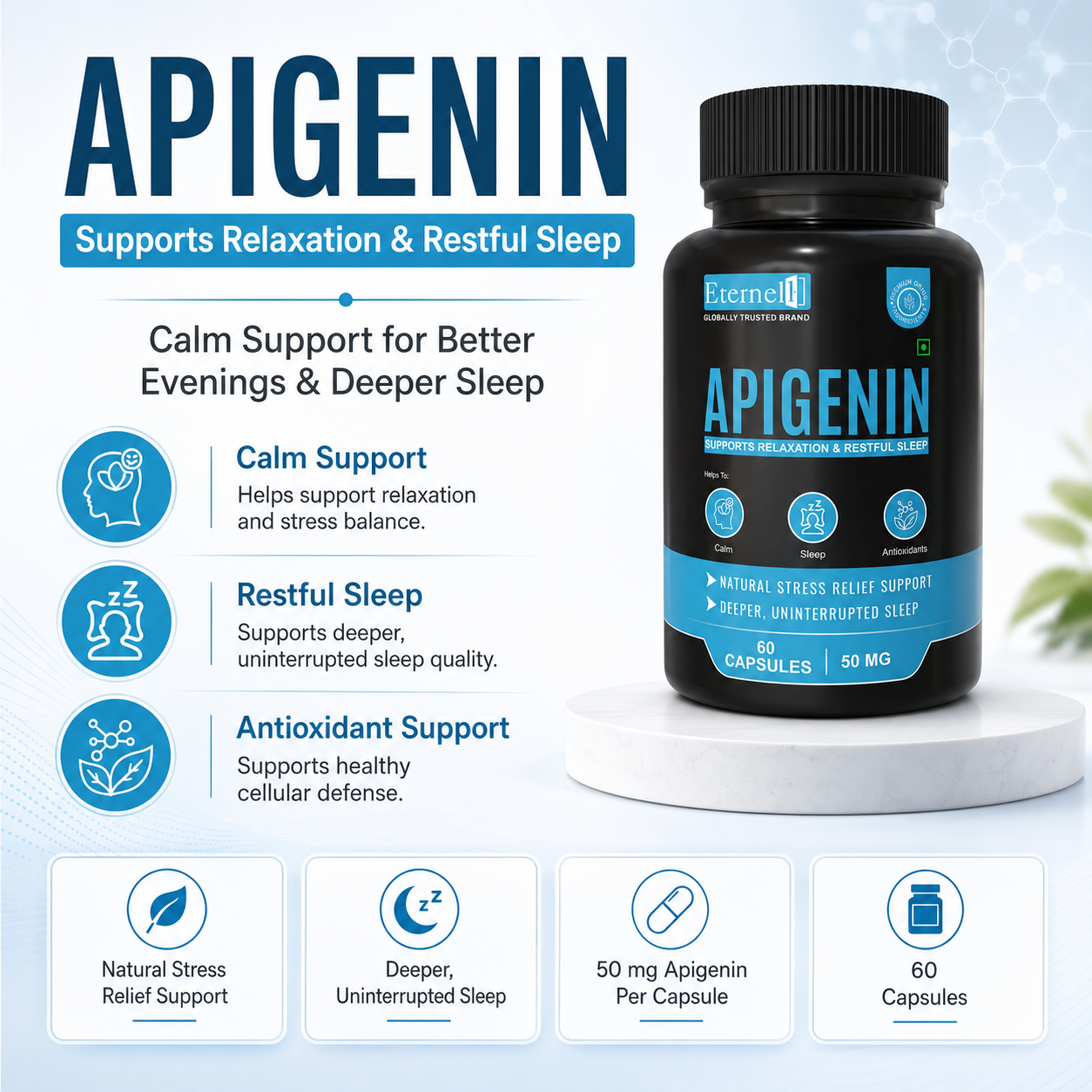 Apigenin Capsules - 50 mg