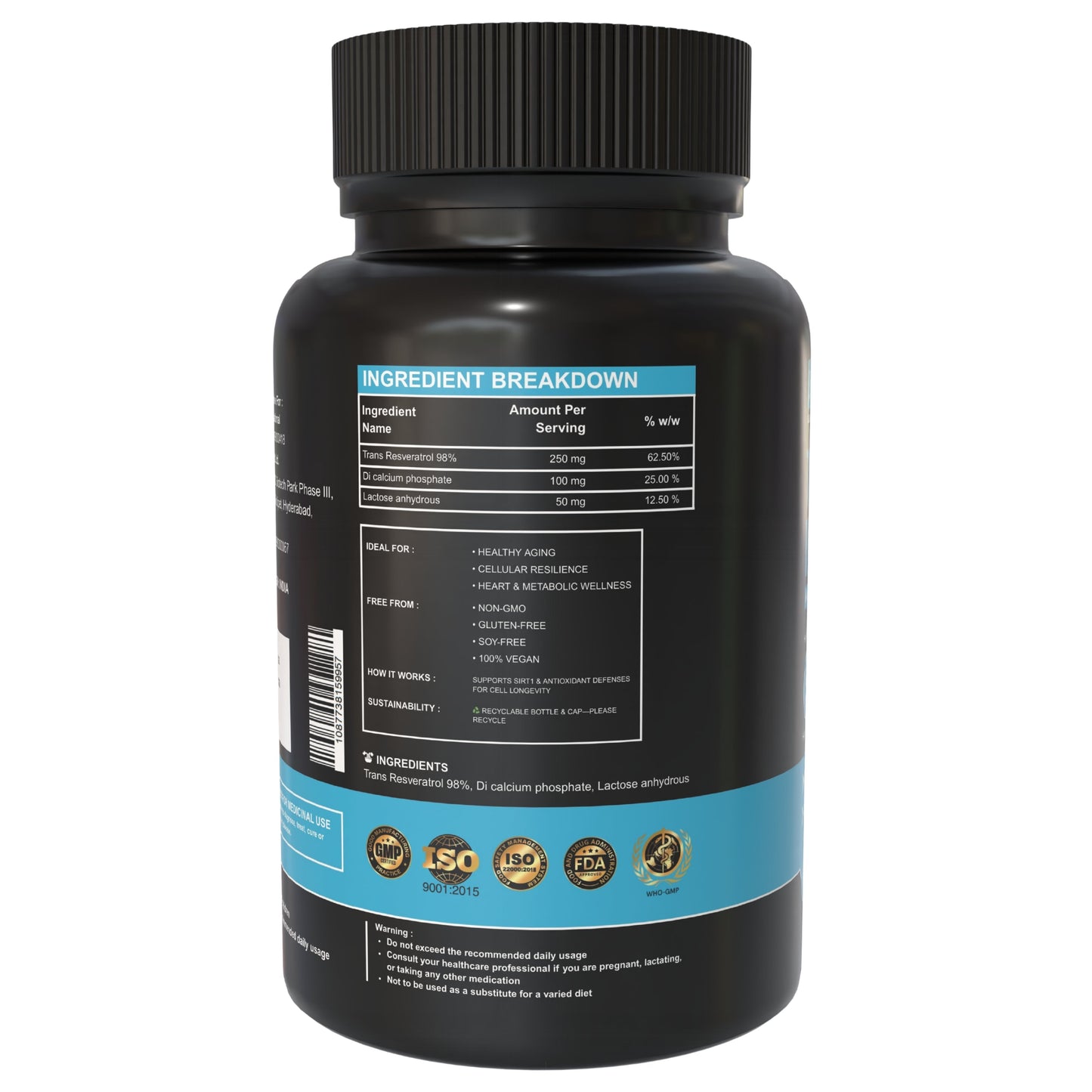 Trans Resveratrol - 250 mg