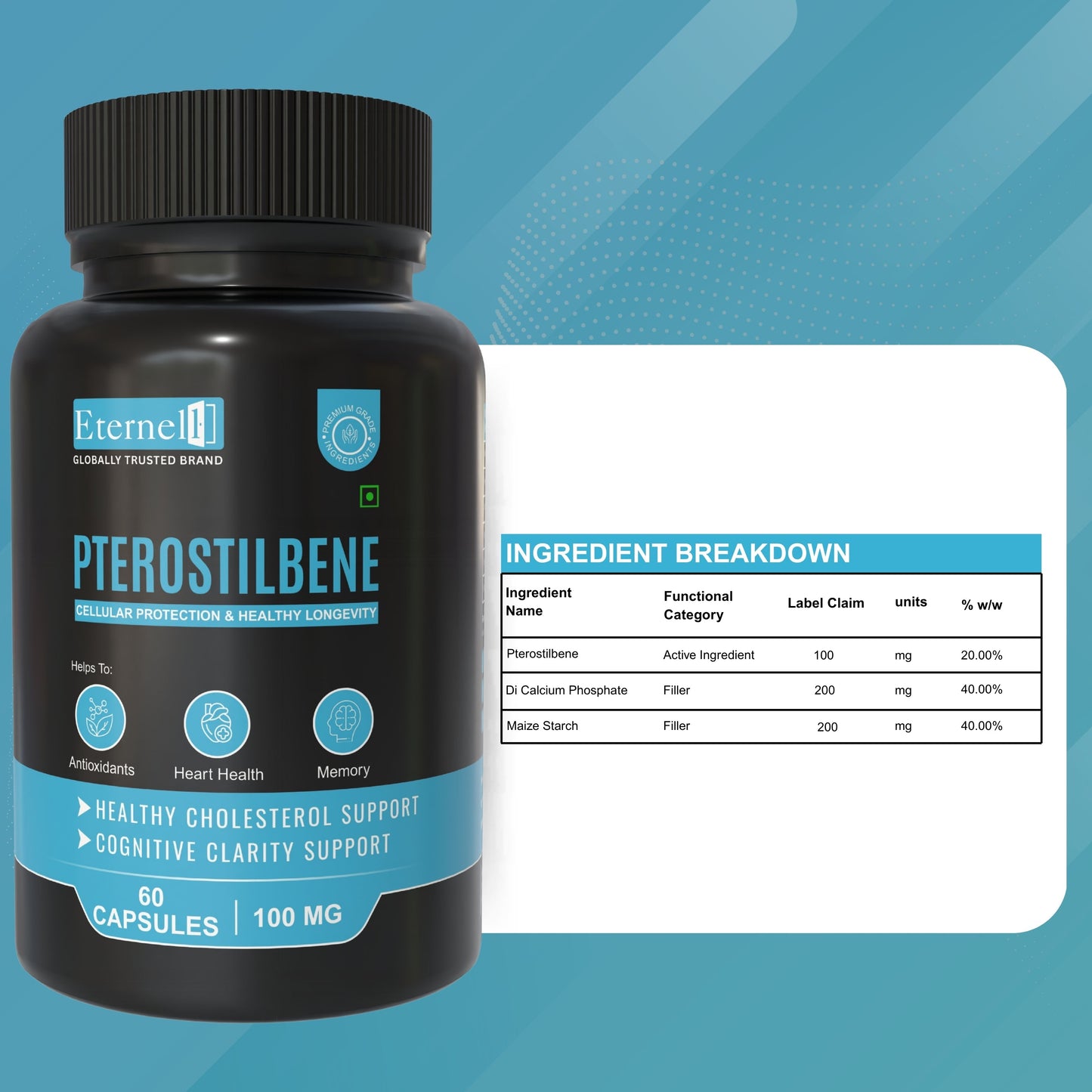 Pterostilbene - 100 mg