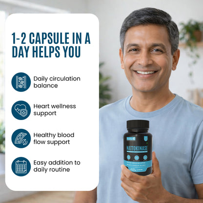 Nattokinase Capsules 250 mg – Heart & Circulation Support