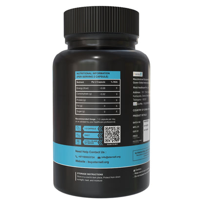 Magnesium Citrate Capsules 500 mg– Absorption & Digestive Support