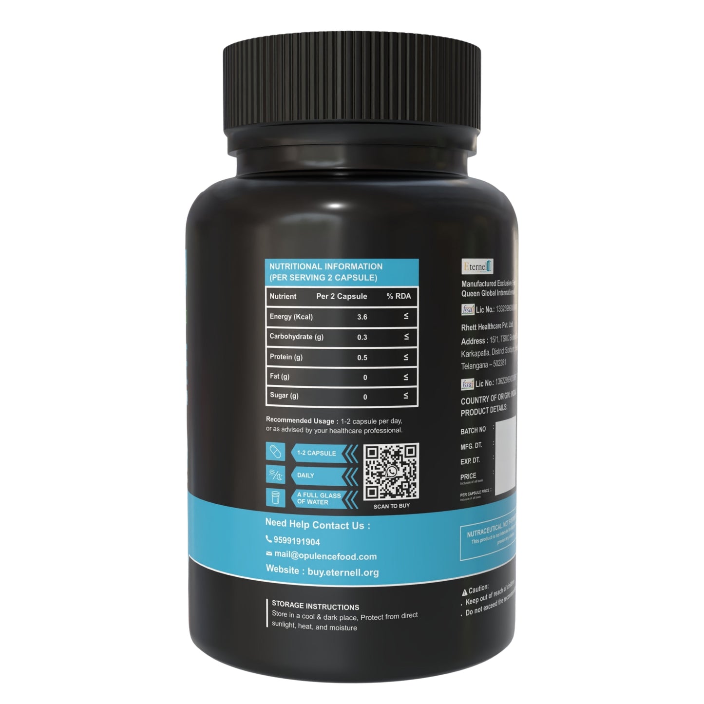 Nattokinase Capsules 250 mg – Heart & Circulation Support