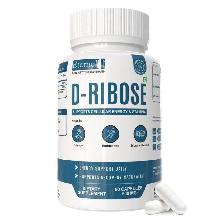 D-Ribose Capsules  500 mg – Cellular Energy & Recovery Support