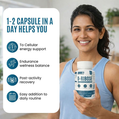 D-Ribose Capsules  500 mg – Cellular Energy & Recovery Support