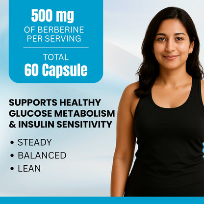 Berberine 500 mg – Blood Sugar & Metabolic Support