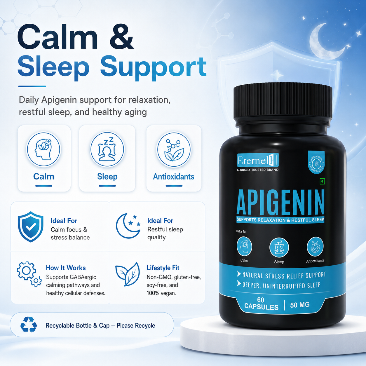 Apigenin Capsules - 50 mg