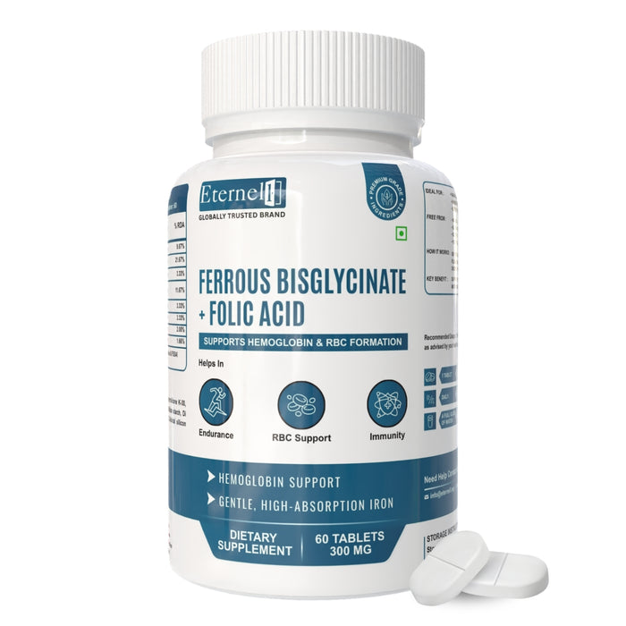 Ferrous bisglycinate + Folic acid Table - 300mg Supplement