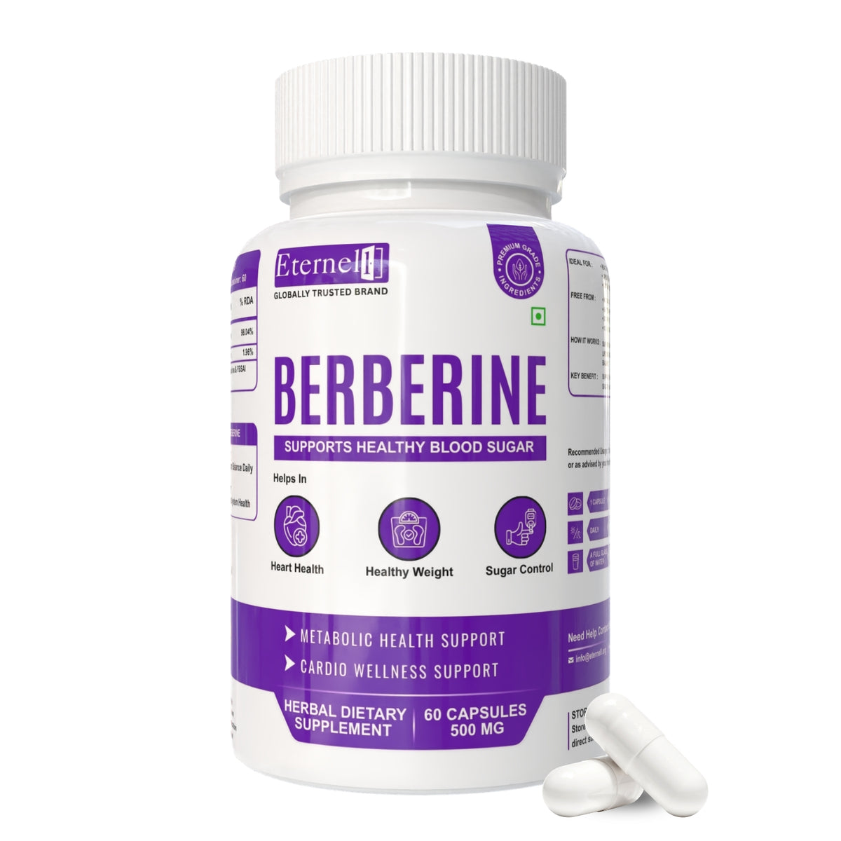 Berberine 500 mg – Blood Sugar & Metabolic Support